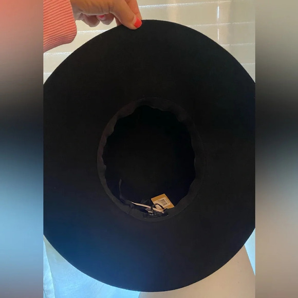 New Halogen black wool Floppy hat Adjustable fit - Picture 3 of 7